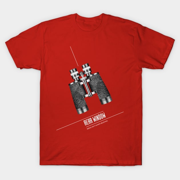 Rear Window - Alternative Movie Poster T-Shirt by MoviePosterBoy